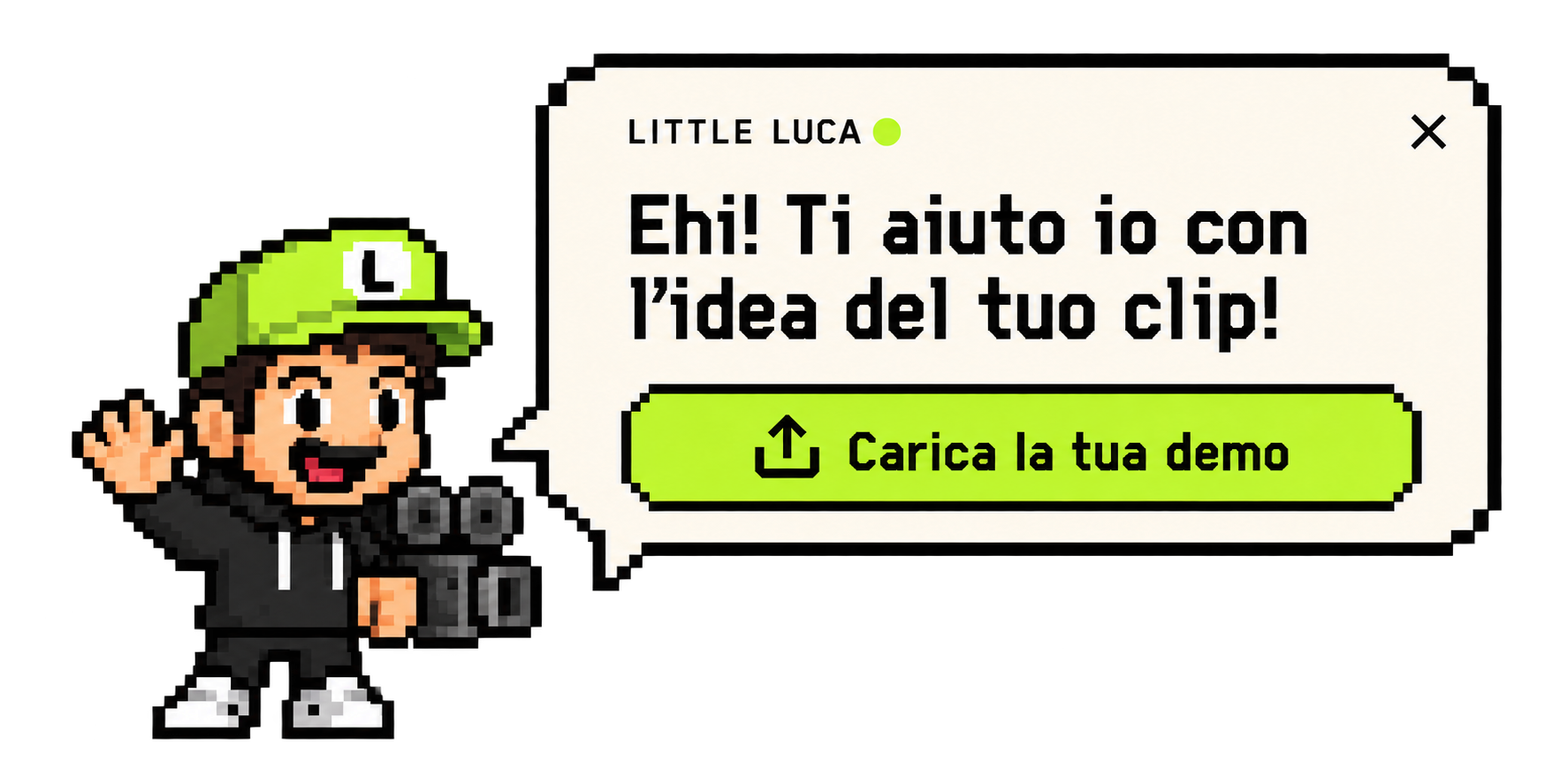 Little Luca: Ehi! Ti aiuto io con l’idea del tuo clip!
